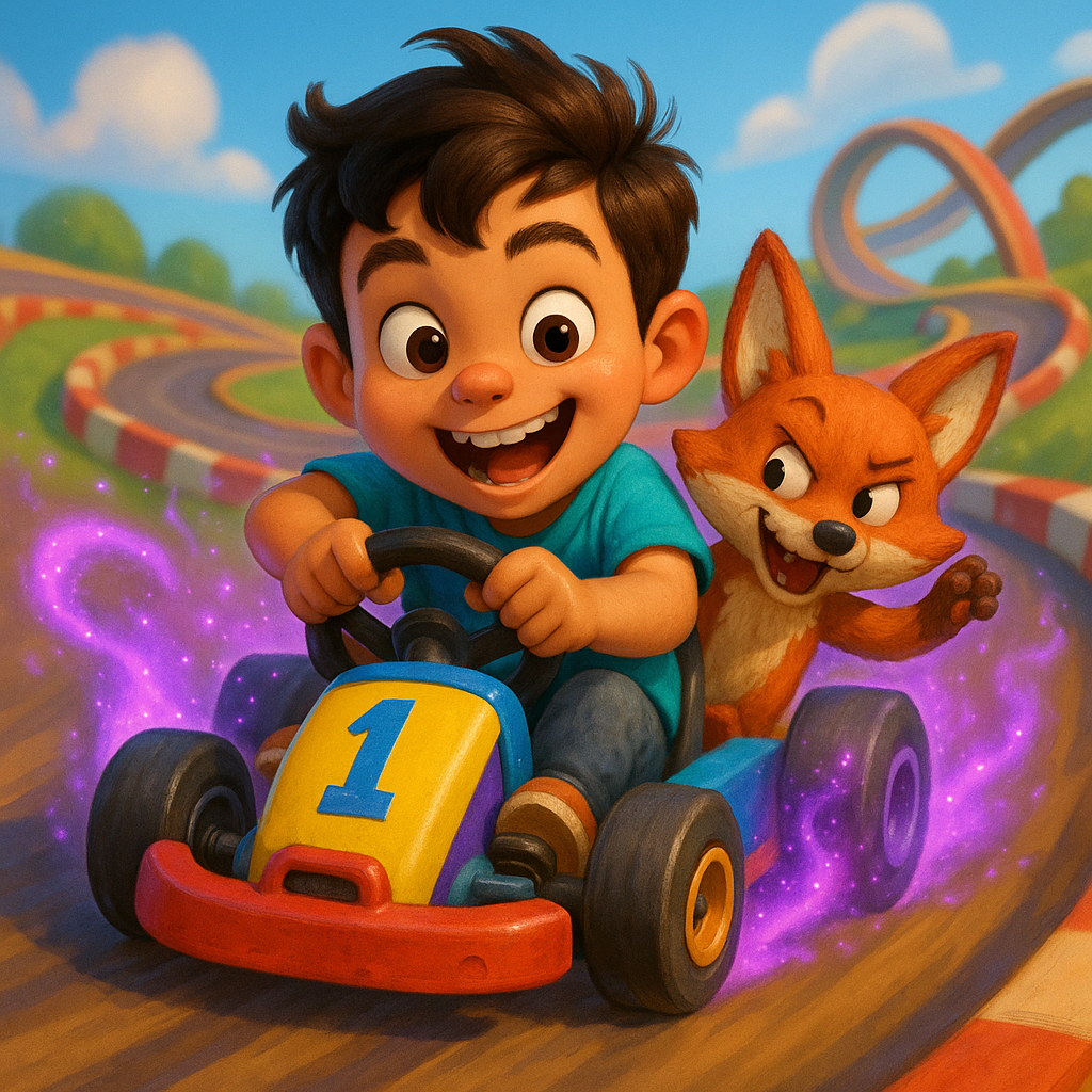 Hugo & Filou -- Course de karting