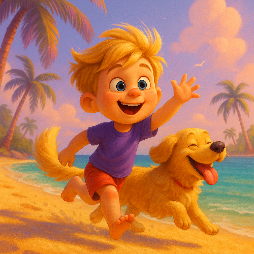 Lucas & Rex -- Plage paradisiaque